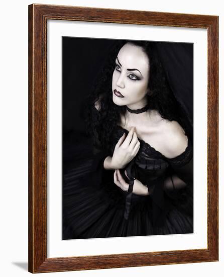 Black Gothic Dream-Lynne Davies-Framed Photographic Print