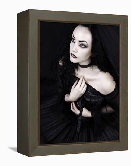 Black Gothic Dream-Lynne Davies-Framed Premier Image Canvas