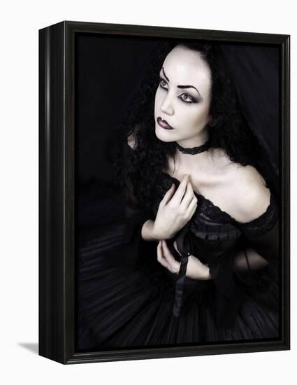 Black Gothic Dream-Lynne Davies-Framed Premier Image Canvas