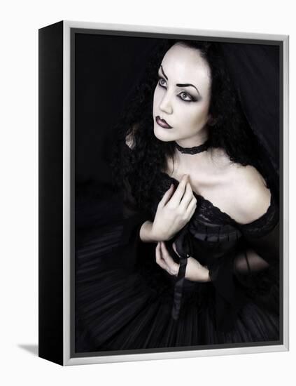 Black Gothic Dream-Lynne Davies-Framed Premier Image Canvas