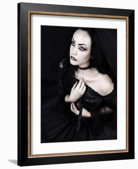 Black Gothic Dream-Lynne Davies-Framed Photographic Print