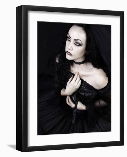 Black Gothic Dream-Lynne Davies-Framed Photographic Print