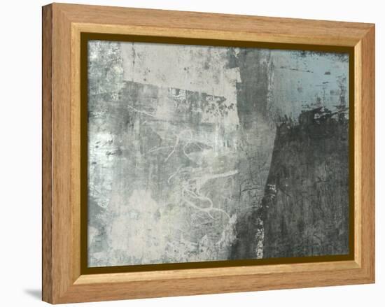 Black & Grey & Blue I-Studio W-Framed Stretched Canvas