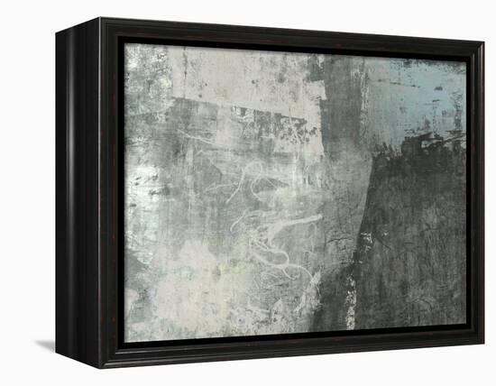 Black & Grey & Blue I-Studio W-Framed Stretched Canvas