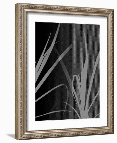 Black Grey Palm-Ruth Palmer-Framed Art Print