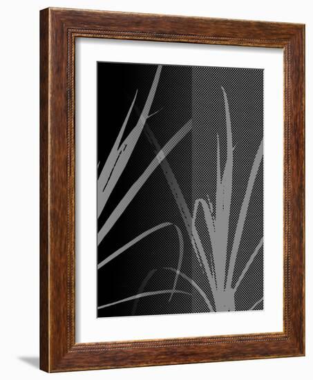 Black Grey Palm-Ruth Palmer-Framed Art Print