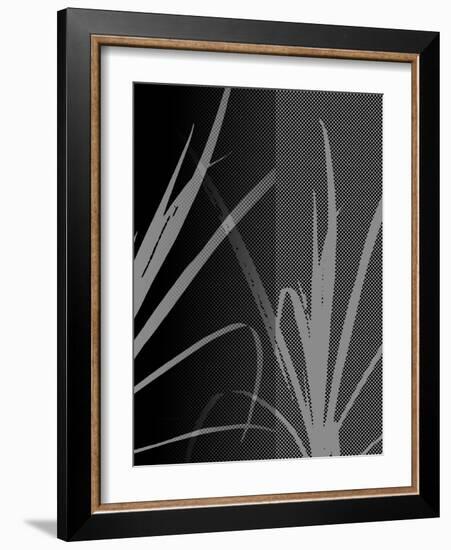 Black Grey Palm-Ruth Palmer-Framed Art Print