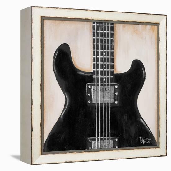 Black Guitar-Hakimipour-ritter-Framed Stretched Canvas