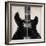 Black Guitar-Hakimipour-ritter-Framed Art Print