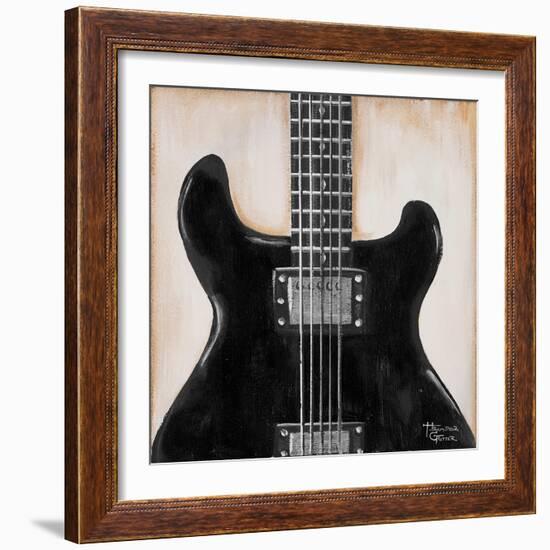 Black Guitar-Hakimipour-ritter-Framed Art Print