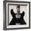 Black Guitar-Hakimipour-ritter-Framed Art Print