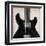 Black Guitar-Hakimipour-ritter-Framed Art Print