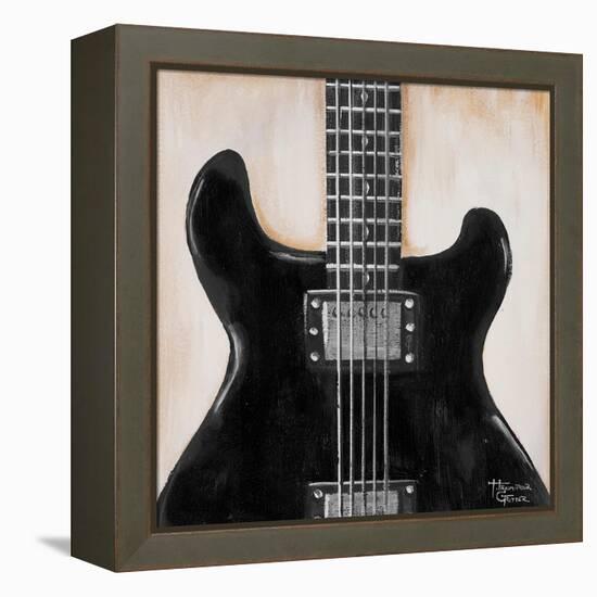 Black Guitar-Hakimipour-ritter-Framed Stretched Canvas