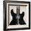 Black Guitar-Hakimipour-ritter-Framed Art Print