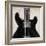 Black Guitar-Hakimipour-ritter-Framed Art Print