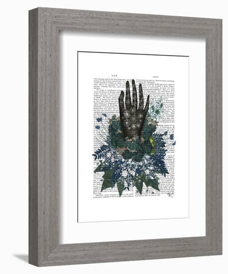 Black Hand-Fab Funky-Framed Art Print