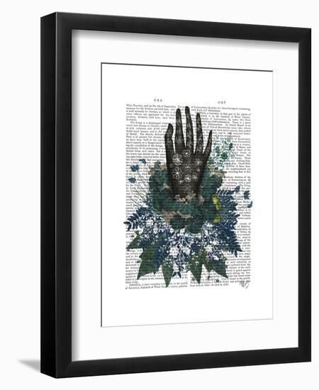 Black Hand-Fab Funky-Framed Art Print