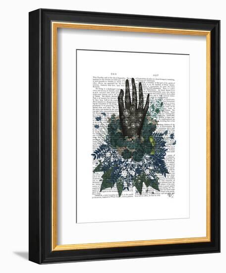 Black Hand-Fab Funky-Framed Art Print