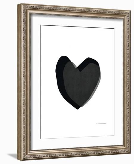 Black Heart-Seventy Tree-Framed Giclee Print