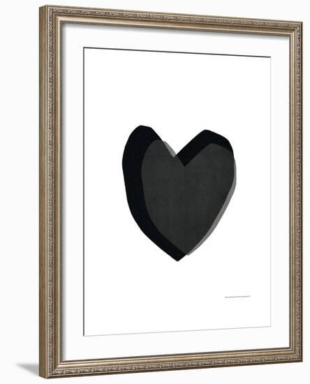 Black Heart-Seventy Tree-Framed Art Print