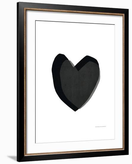 Black Heart-Seventy Tree-Framed Art Print