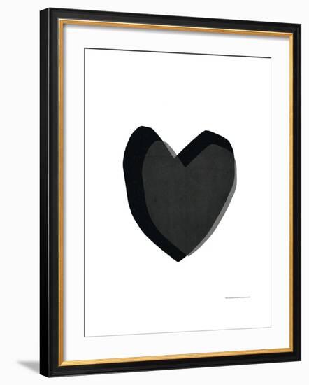 Black Heart-Seventy Tree-Framed Art Print