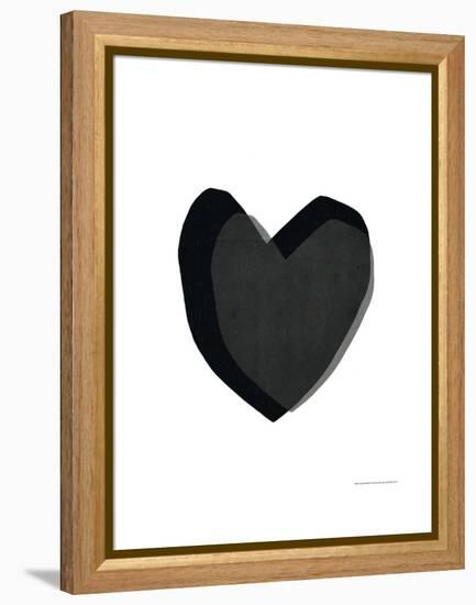 Black Heart-Seventy Tree-Framed Stretched Canvas