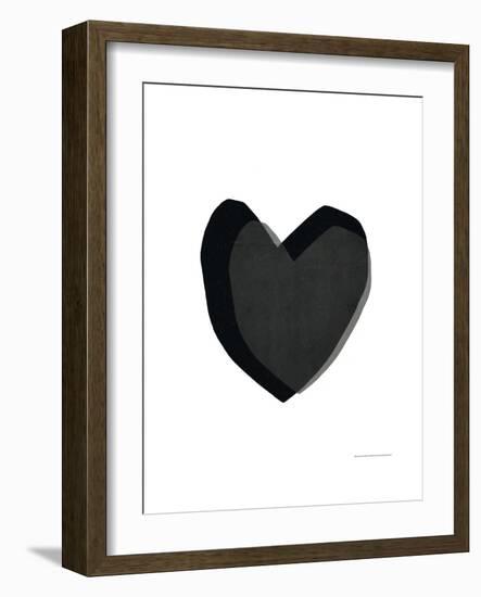 Black Heart-Seventy Tree-Framed Art Print