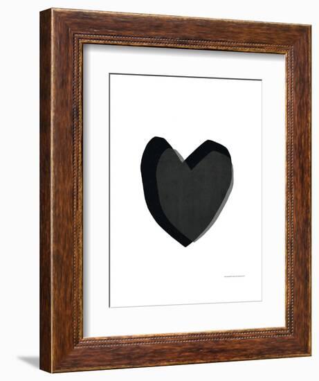 Black Heart-Seventy Tree-Framed Giclee Print