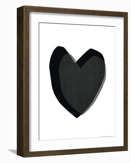 Black Heart-Seventy Tree-Framed Giclee Print