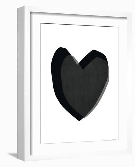 Black Heart-Seventy Tree-Framed Giclee Print