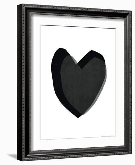 Black Heart-Seventy Tree-Framed Giclee Print