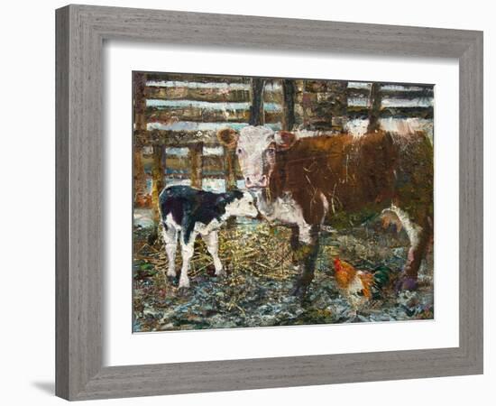 Black Hereford-Alex Williams-Framed Giclee Print