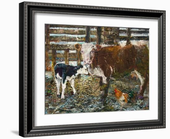 Black Hereford-Alex Williams-Framed Giclee Print