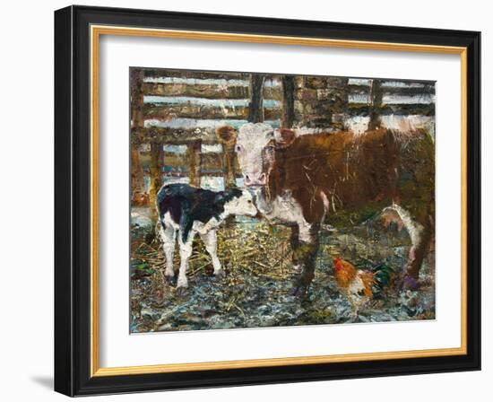 Black Hereford-Alex Williams-Framed Giclee Print