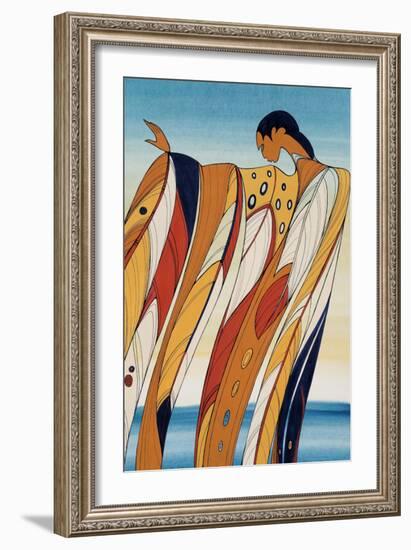 Black Hills Woman-Maxine Noel-Framed Art Print