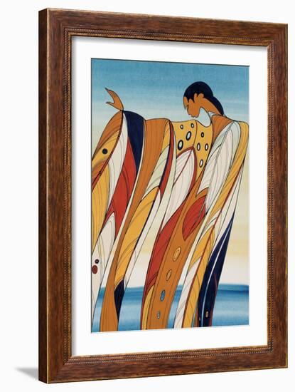 Black Hills Woman-Maxine Noel-Framed Art Print