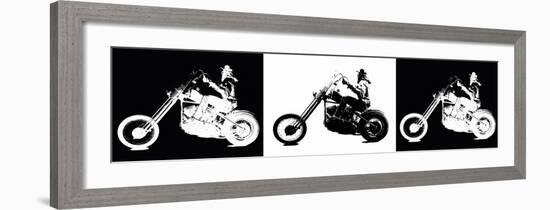 Black Hog, White Hog-null-Framed Art Print