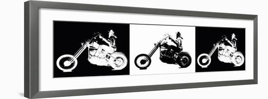 Black Hog, White Hog-null-Framed Art Print