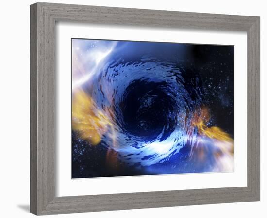 Black Hole, Conceptual Artwork-Victor Habbick-Framed Photographic Print