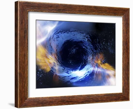 Black Hole, Conceptual Artwork-Victor Habbick-Framed Photographic Print