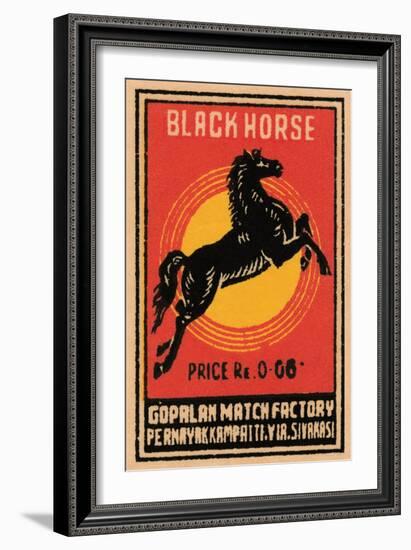 Black Horse-null-Framed Art Print