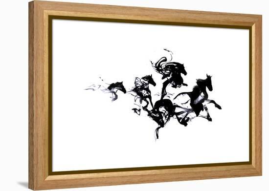 Black Horses-Robert Farkas-Framed Premier Image Canvas