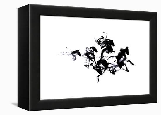 Black Horses-Robert Farkas-Framed Premier Image Canvas