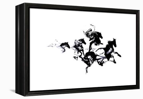 Black Horses-Robert Farkas-Framed Premier Image Canvas