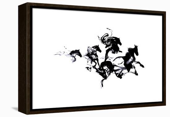 Black Horses-Robert Farkas-Framed Premier Image Canvas