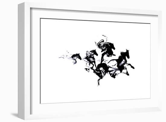 Black Horses-Robert Farkas-Framed Giclee Print