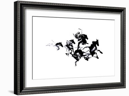 Black Horses-Robert Farkas-Framed Giclee Print