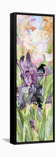 Black Iris-Sharon Pitts-Framed Premier Image Canvas