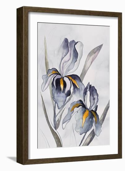 Black Iris-Jacob Q-Framed Art Print